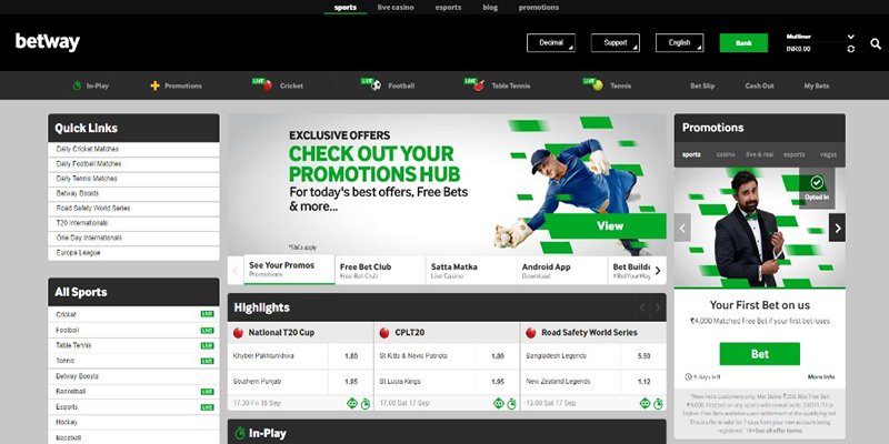 #3 New India Betting Site – Betway