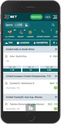 22bet mobile app -sports page