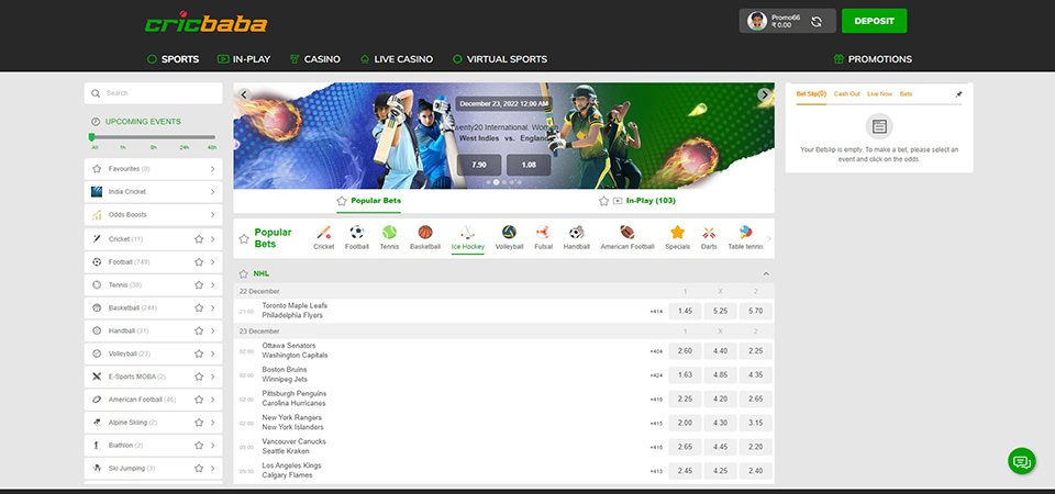 Cricbaba Review Betting Markets: Short guide